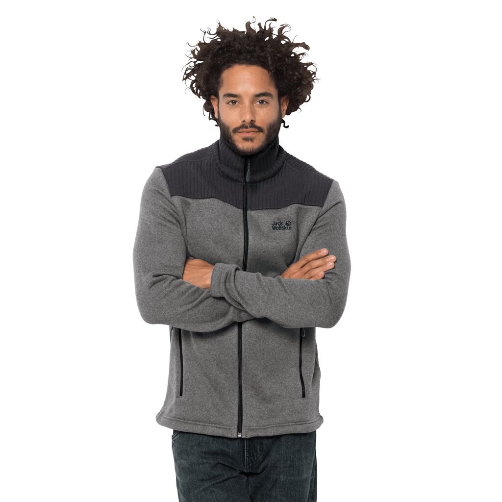 Jack Wolfskin SCANDIC Vestes Homme Gris - SFNXHLU-18